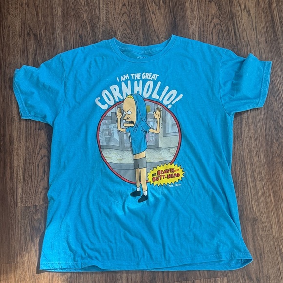 MTV Turquoise Cornholio Graphic Tee - Picture 1 of 4